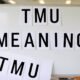 TMU meaning