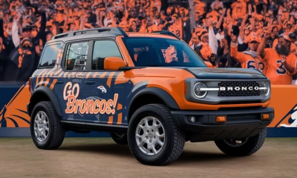 Bronco with a graphics package