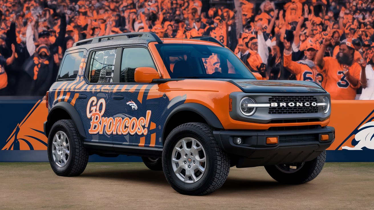 Bronco with a graphics package